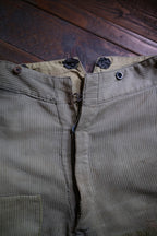 1930’s French Coutil Farmer Worker Trousers / 法國農用工作褲
