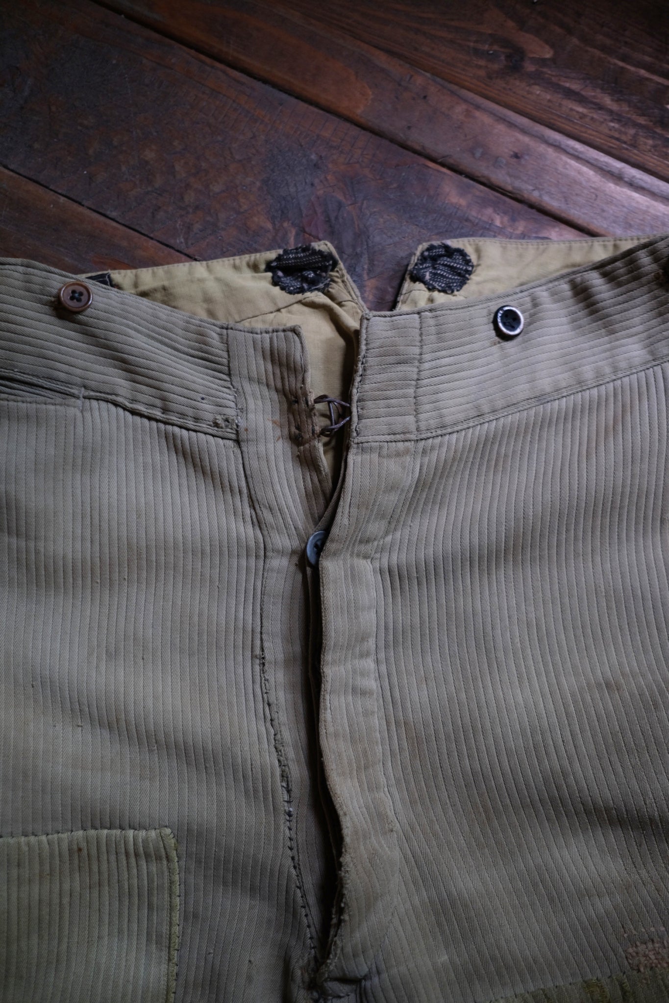 1930’s French Coutil Farmer Worker Trousers / 法國農用工作褲