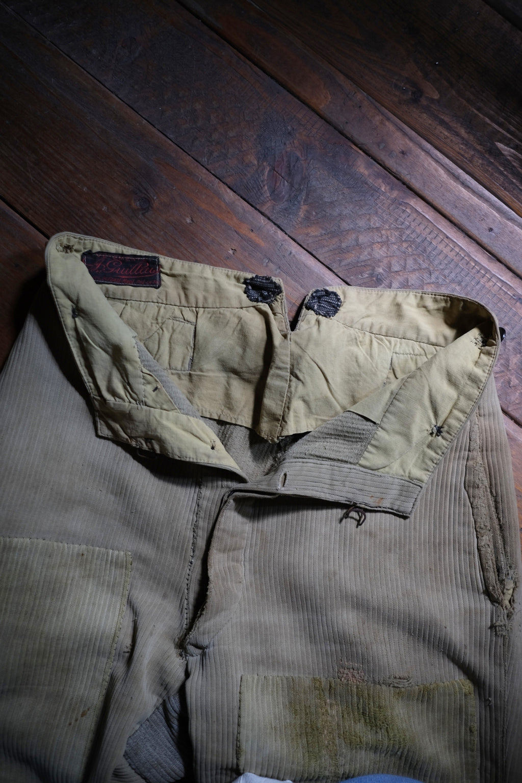 1930’s French Coutil Farmer Worker Trousers / 法國農用工作褲