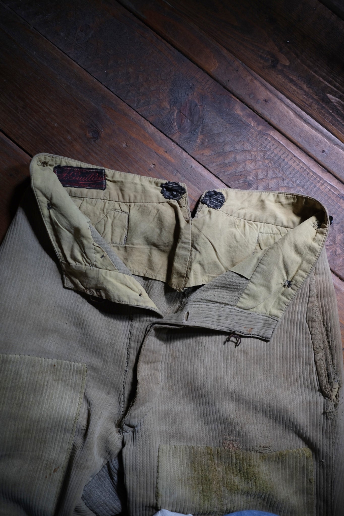 1930’s French Coutil Farmer Worker Trousers / 法國農用工作褲