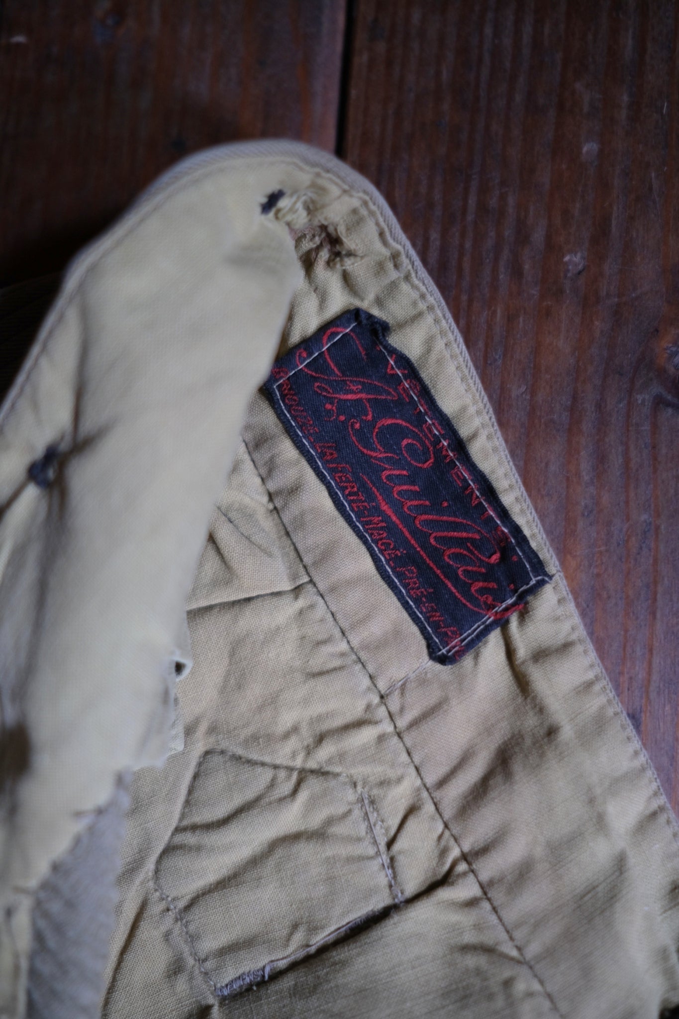 1930’s French Coutil Farmer Worker Trousers / 法國農用工作褲