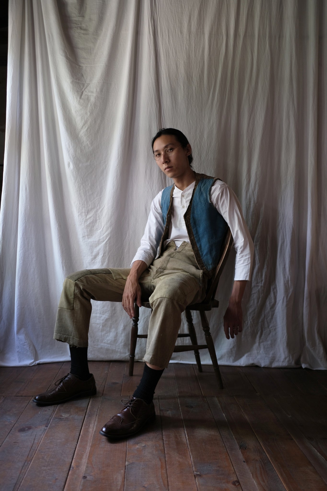 1930’s French Coutil Farmer Worker Trousers / 法國農用工作褲