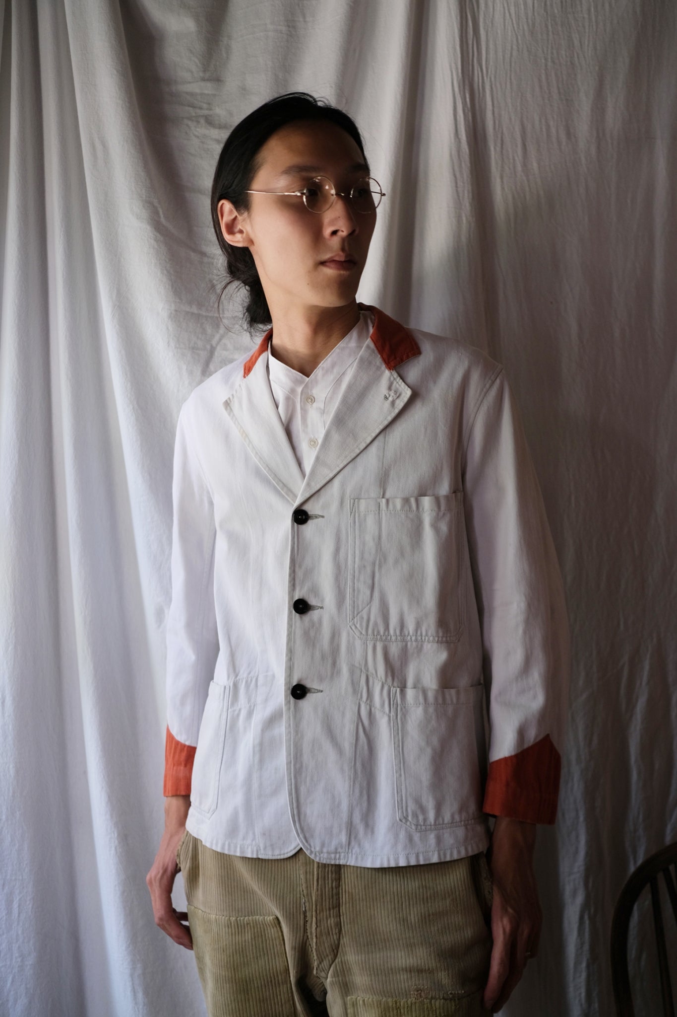 1940’s British Milkman Delivery Work Jacket / 英國牛奶外送員外套