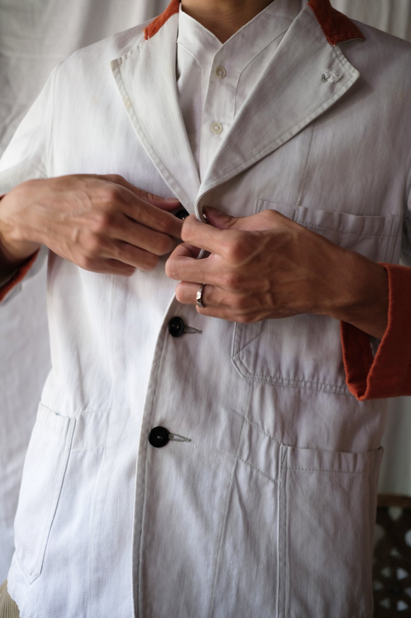 1940’s British Milkman Delivery Work Jacket / 英國牛奶外送員外套
