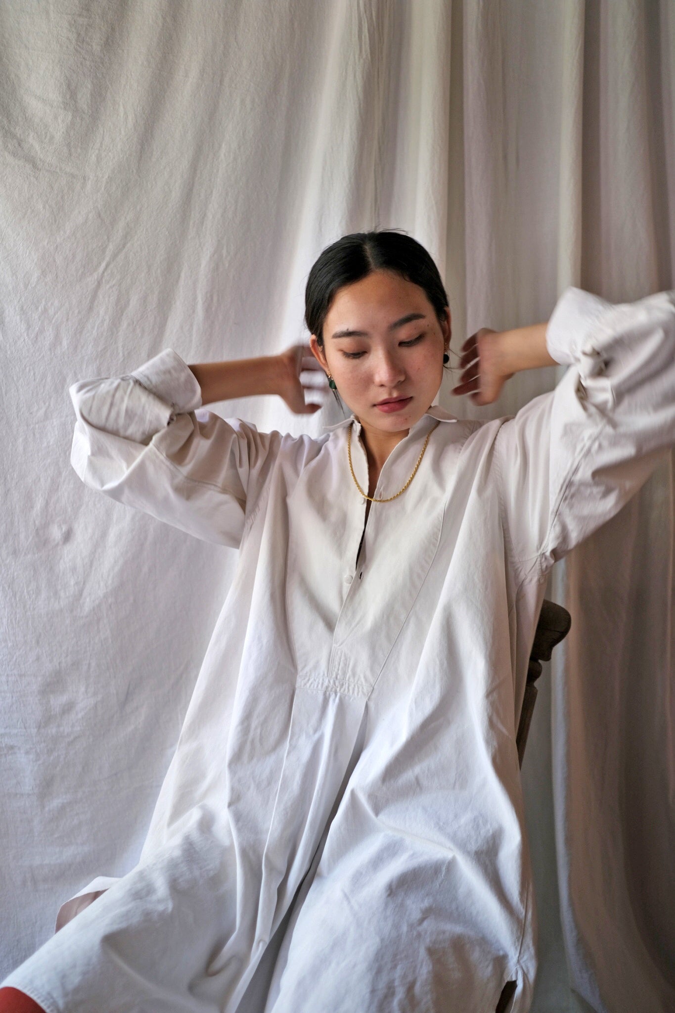 1900-1910’s French Farmer Shirt / 法國農夫麻料衫