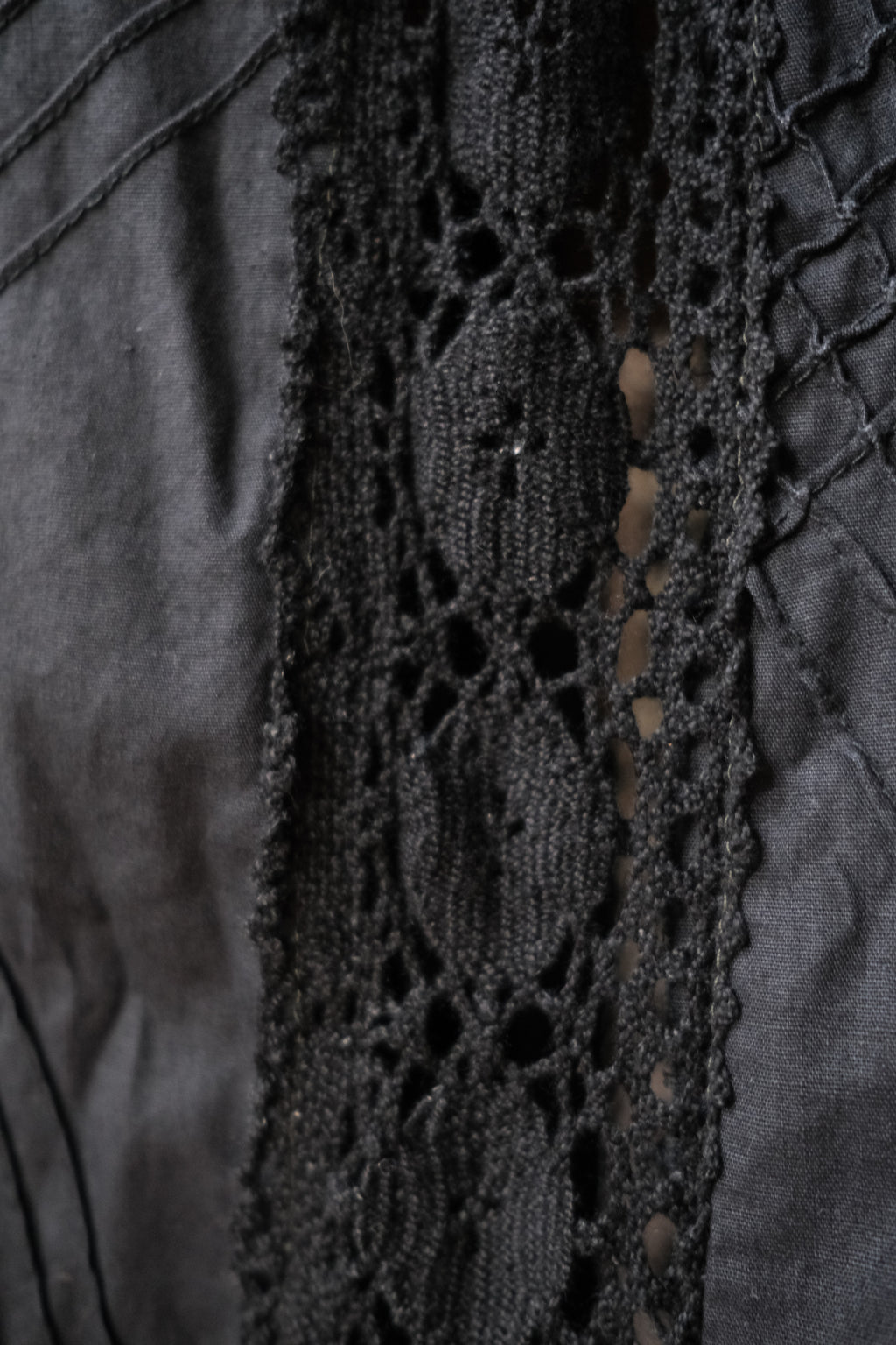 1960's Crochet Lace Flore Sleeve Dress 