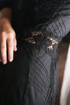 1960's Crochet Lace Flore Sleeve Dress 