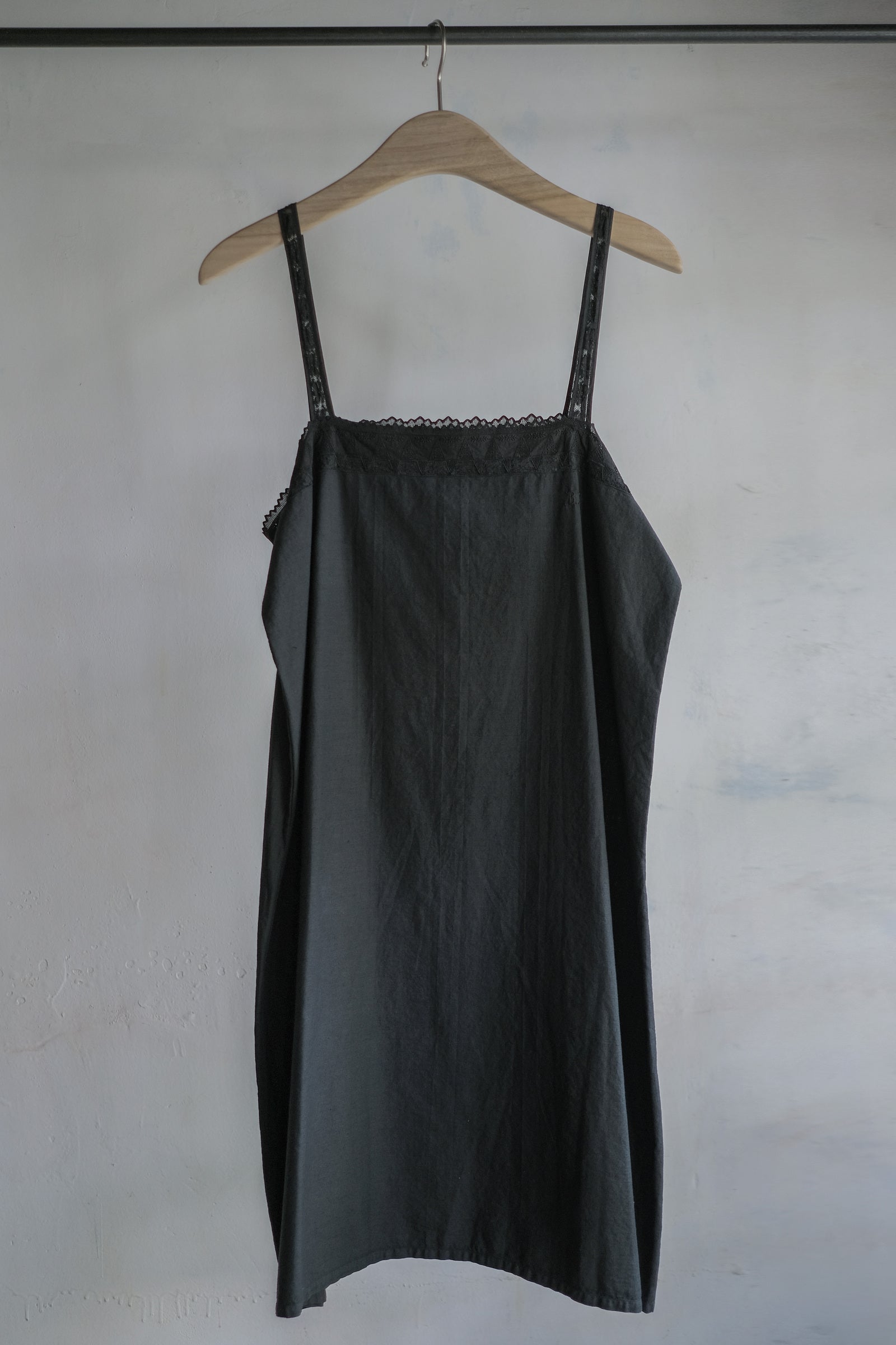 1950-60’s Europe Cotton Night Dress Over Dyed / 後染歐洲睡衣洋裝