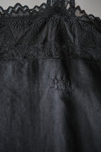 1950-60’s Europe Cotton Night Dress Over Dyed / 後染歐洲睡衣洋裝