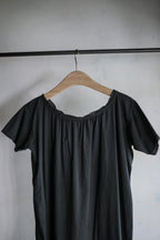 1950-60’s Europe Cotton Night Dress Over Dyed / 後染歐洲睡衣洋裝
