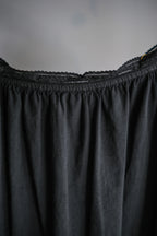 1950-60’s Europe Cotton Night Dress Over Dyed / 後染歐洲睡衣洋裝