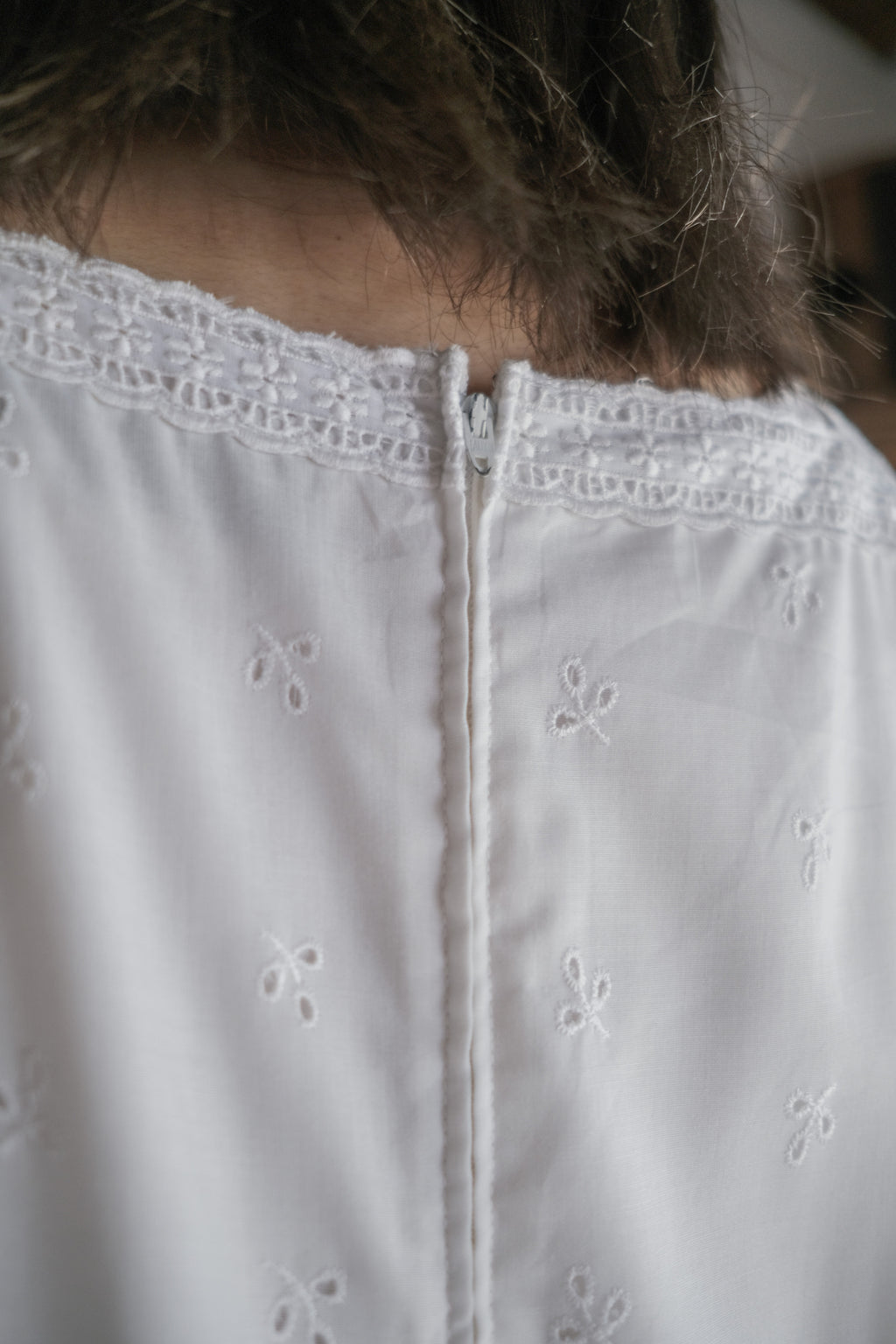1980’s Puff Sleeve Lace Dress / 泡泡袖蕾絲連身裙