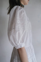1980’s Puff Sleeve Lace Dress / 泡泡袖蕾絲連身裙