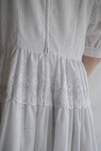 1980’s Puff Sleeve Lace Dress / 泡泡袖蕾絲連身裙