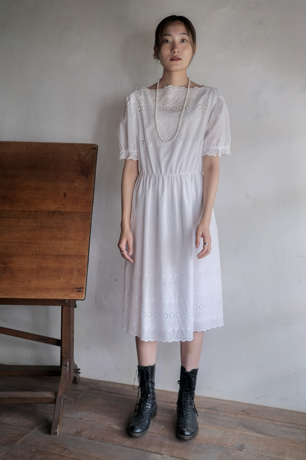 1990’s Lace Jacquard Dress  / 蕾絲緹花連身裙