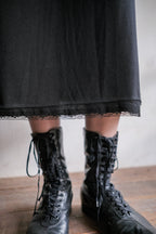 1960’s Noir Bell Sleeve Empire Waist Dress / 鐘形袖高腰連身裙