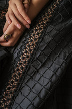 1970's Crochet Lace Bell Sleeve Maxi Dress / 鉤針蕾絲鐘形袖長裙