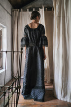 1970's Crochet Lace Bell Sleeve Maxi Dress / 鉤針蕾絲鐘形袖長裙