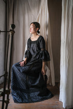 1970's Crochet Lace Bell Sleeve Maxi Dress / 鉤針蕾絲鐘形袖長裙