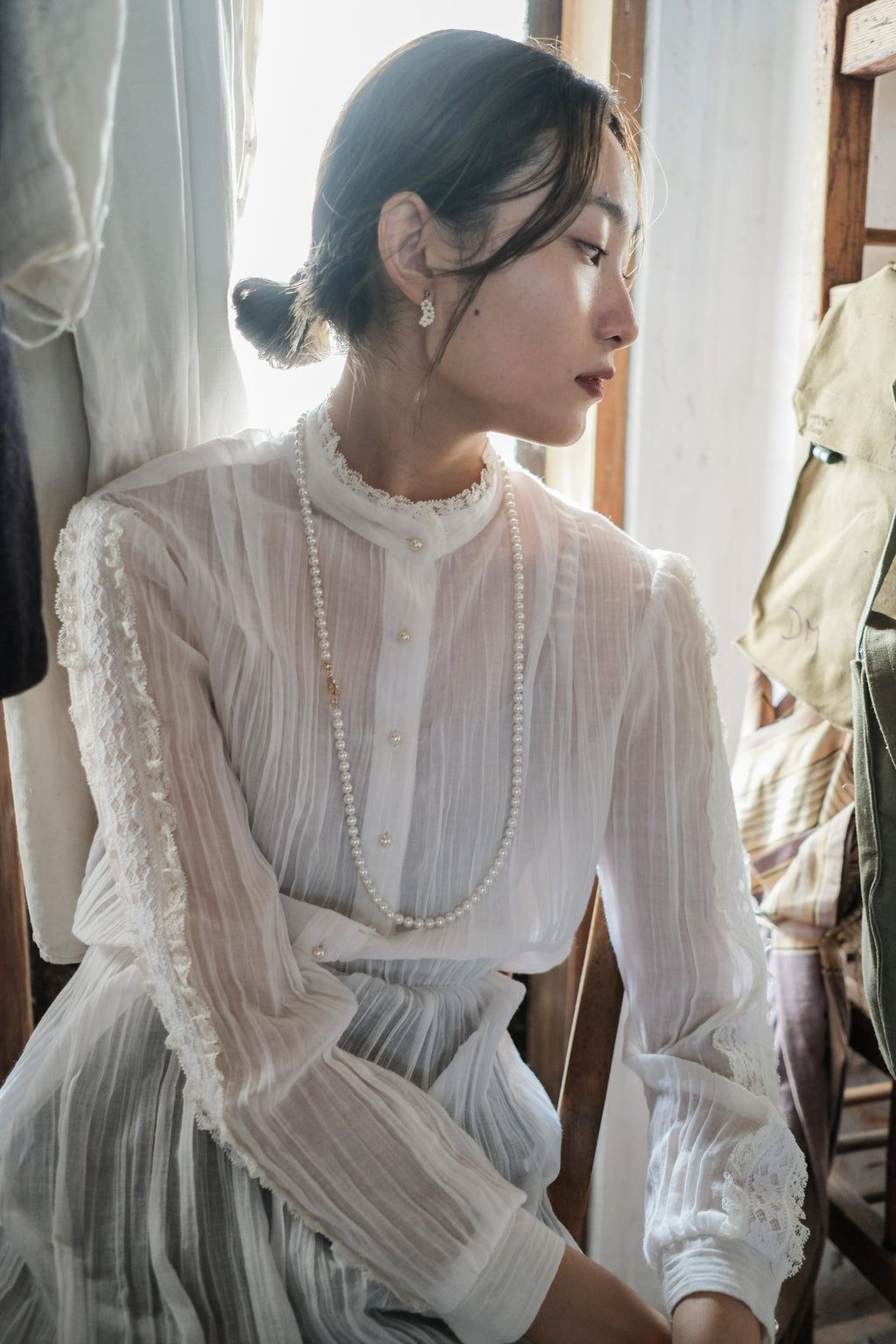 1970's Lace Gauze Dress 