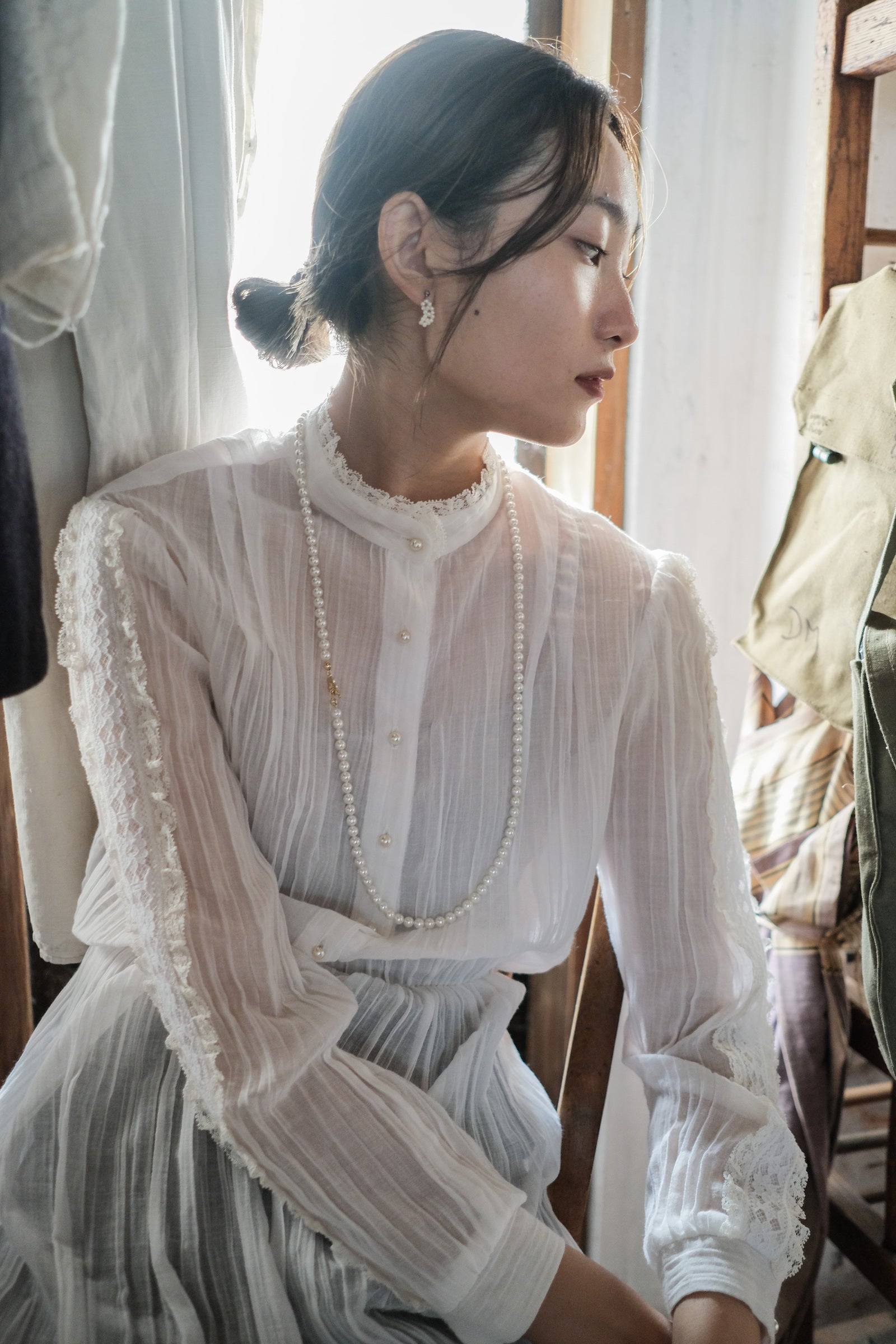 1970's Lace Gauze Dress 