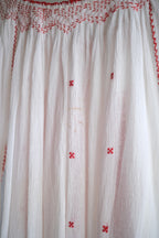 1970's Balkans Romanian Folk Gauze Blouse / Balkan Romanian Folk Gauze Blouse