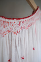 1970's Balkans Romanian Folk Gauze Blouse / Balkan Romanian Folk Gauze Blouse
