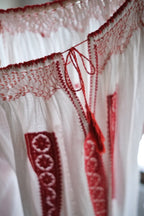 1970's Balkans Romanian Folk Gauze Blouse / Balkan Romanian Folk Gauze Blouse