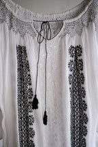 1970’s Balkans Romanian Folk Gauze Blouse / 巴爾幹羅馬尼亞民俗薄紗襯衫