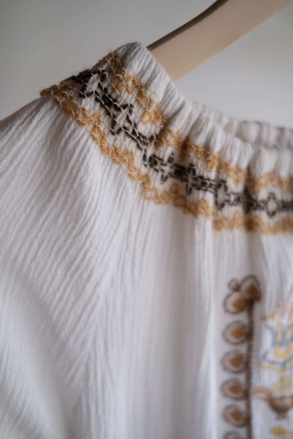 1970's Greece Folk Blouse 