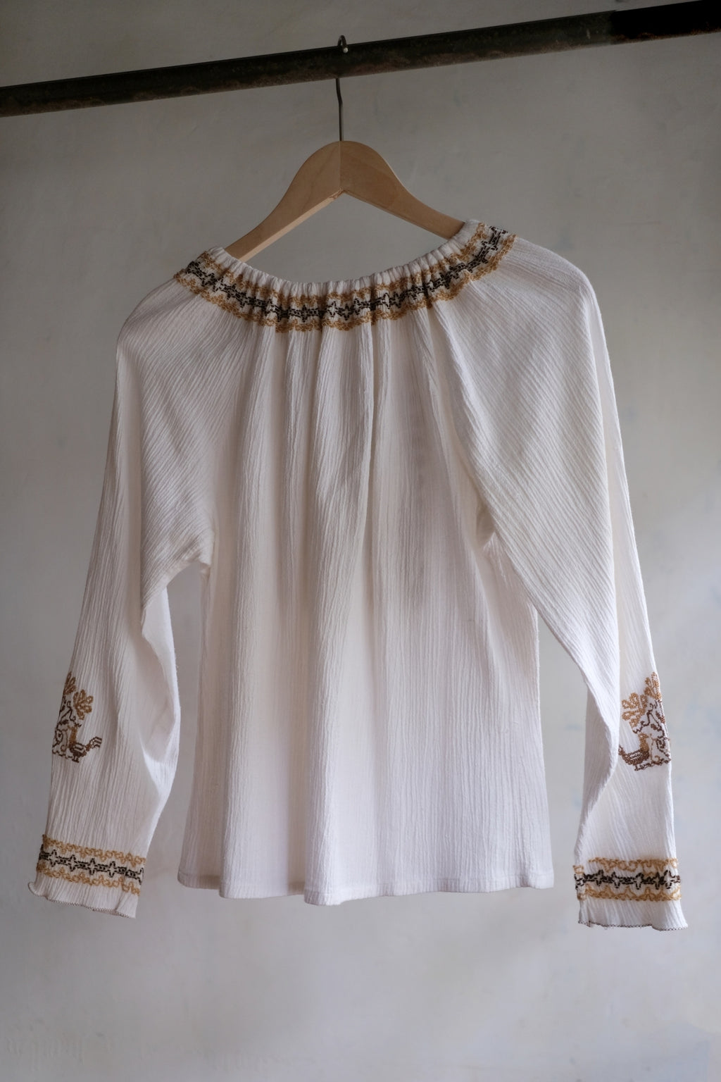 1970's Greece Folk Blouse 