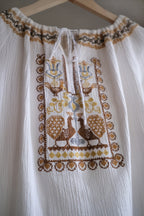 1970's Greece Folk Blouse 