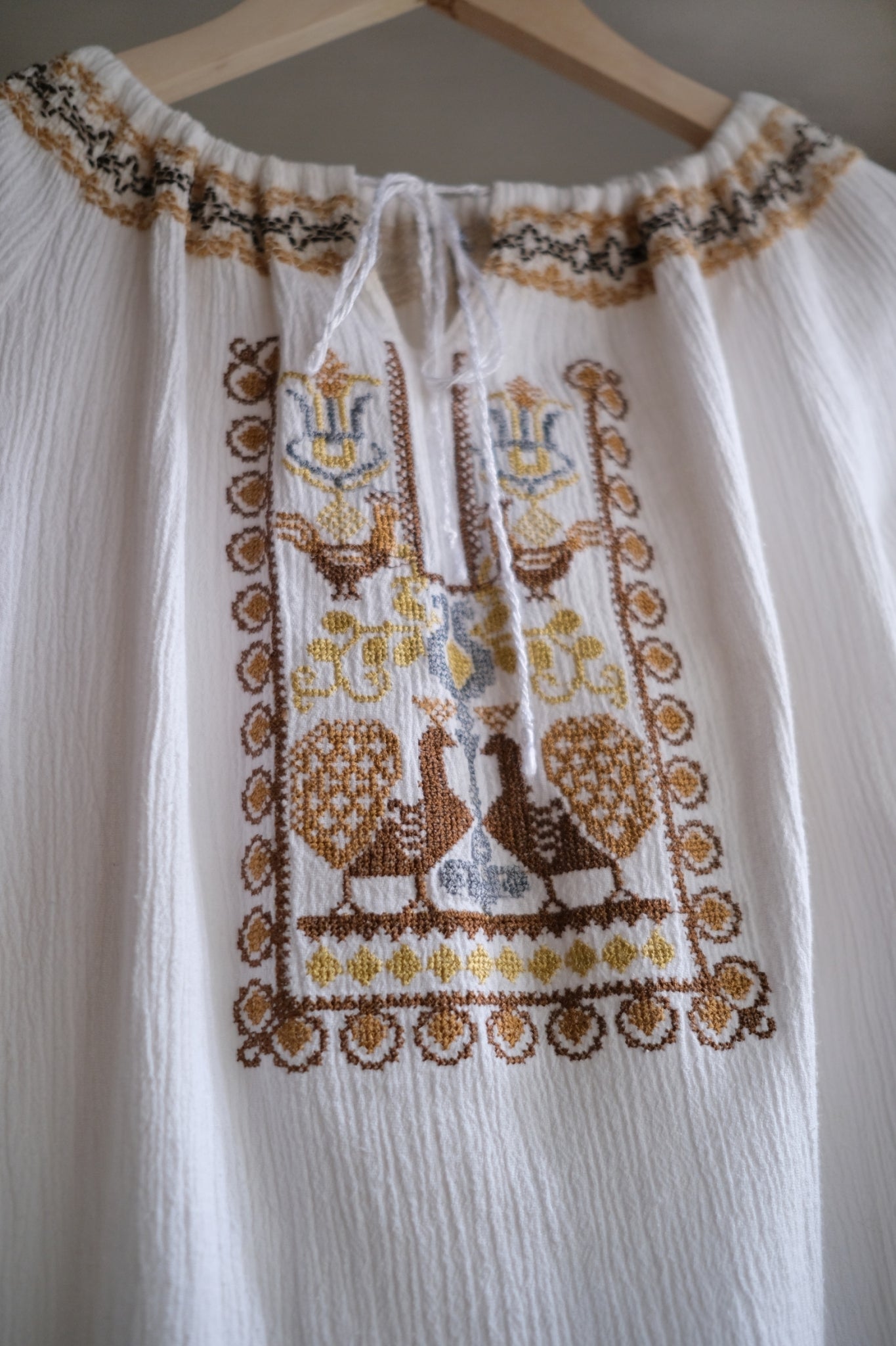 1970's Greece Folk Blouse 