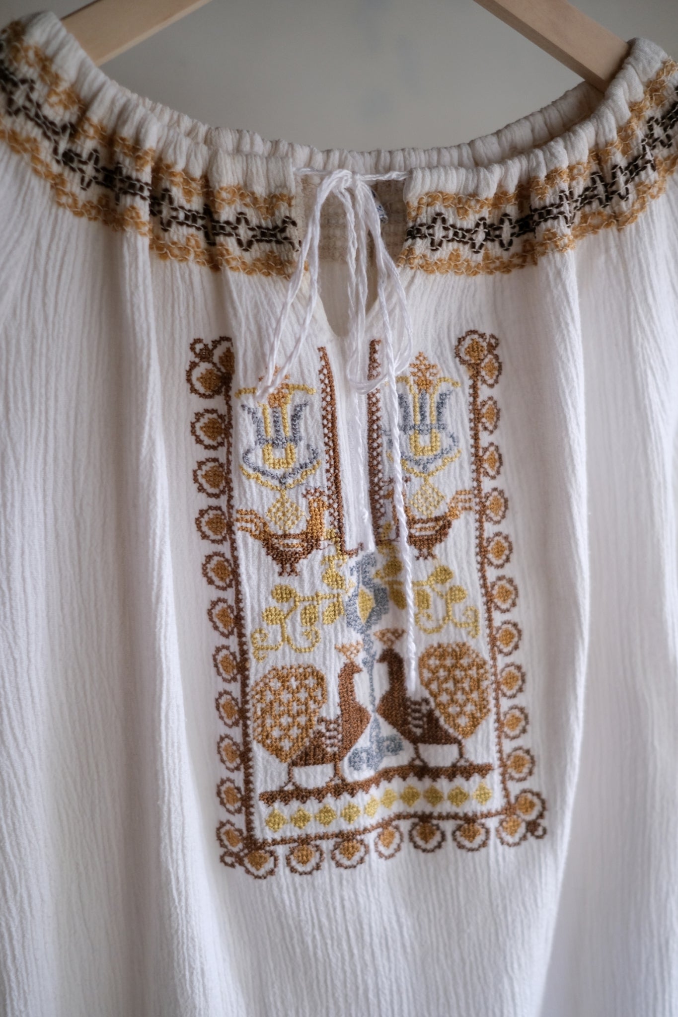 1970's Greece Folk Blouse 