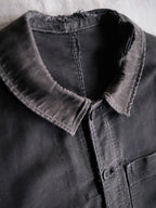 1950's French Black Moleskin Work Jacket / 法國黑色工作外套