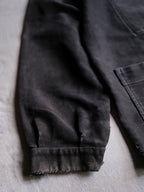 1950's French Black Moleskin Work Jacket / 法國黑色工作外套