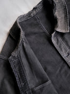 1950's French Black Moleskin Work Jacket / 法國黑色工作外套