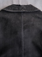 1950's French Black Moleskin Work Jacket / 法國黑色工作外套