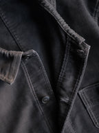 1950's "Mont Kemmel" French Black Moleskin Work Jacket 