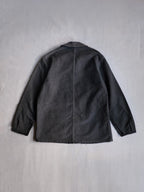 1950's "Mont Kemmel" French Black Moleskin Work Jacket 