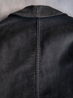 1950's "Mont Kemmel" French Black Moleskin Work Jacket 