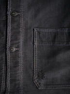 1950's "Mont Kemmel" French Black Moleskin Work Jacket 