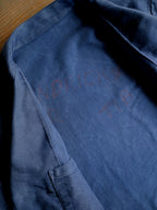1950's French Moleskin Double Breasted Blazer Collar Work Jacket / 法國雙排扣西領工作外套