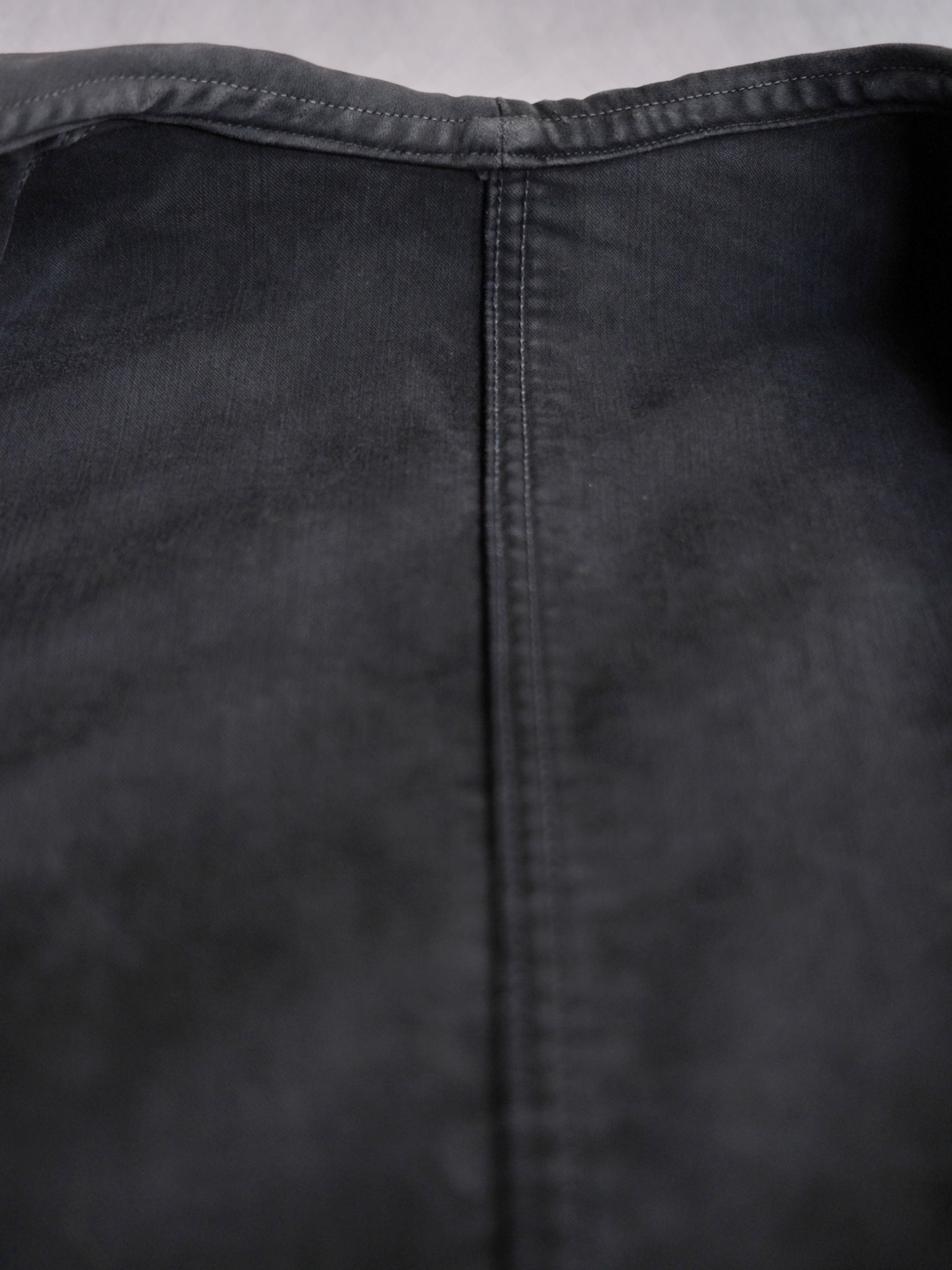 1940's "Le Mont St Michel" French Black Moleskin Work Jacket 