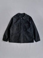 1940's "Le Mont St Michel" French Black Moleskin Work Jacket / 法國工作外套