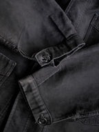 1940's "Le Mont St Michel" French Black Moleskin Work Jacket / 法國工作外套