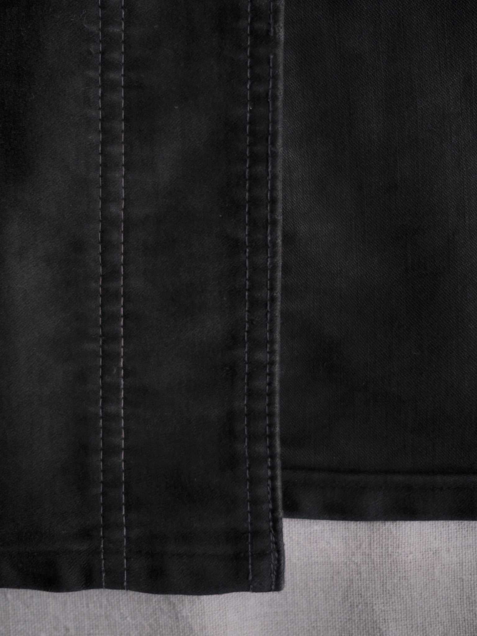 1940's "Le Mont St Michel" French Black Moleskin Work Jacket / 法國工作外套
