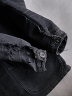 1950's "Le Mont St Michel" French Black Moleskin Work Jacket / 法國工作外套