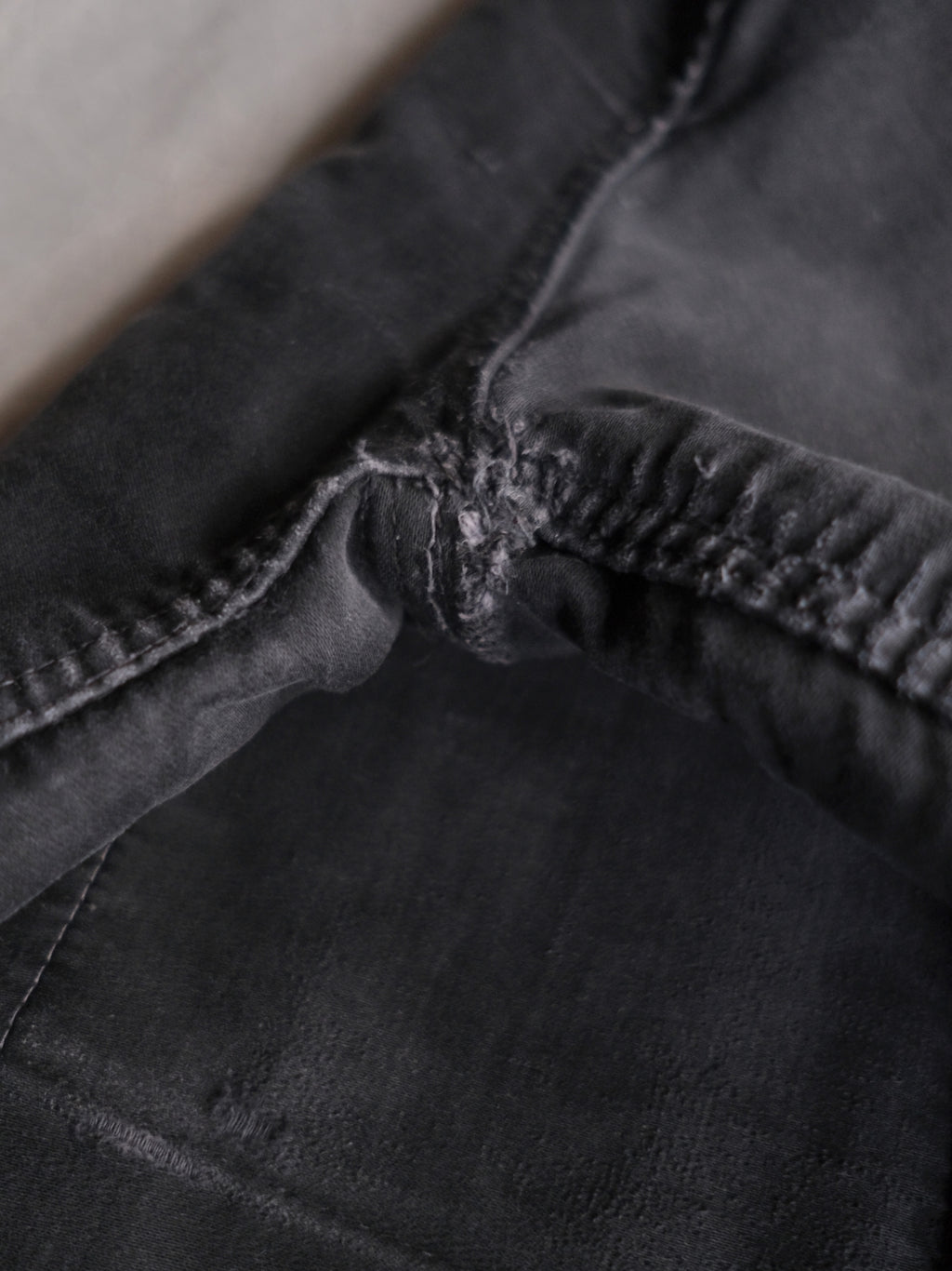 1950's "Le Mont St Michel" French Black Moleskin Work Jacket / 法國工作外套