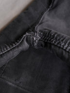 1950's "Le Mont St Michel" French Black Moleskin Work Jacket / 法國工作外套